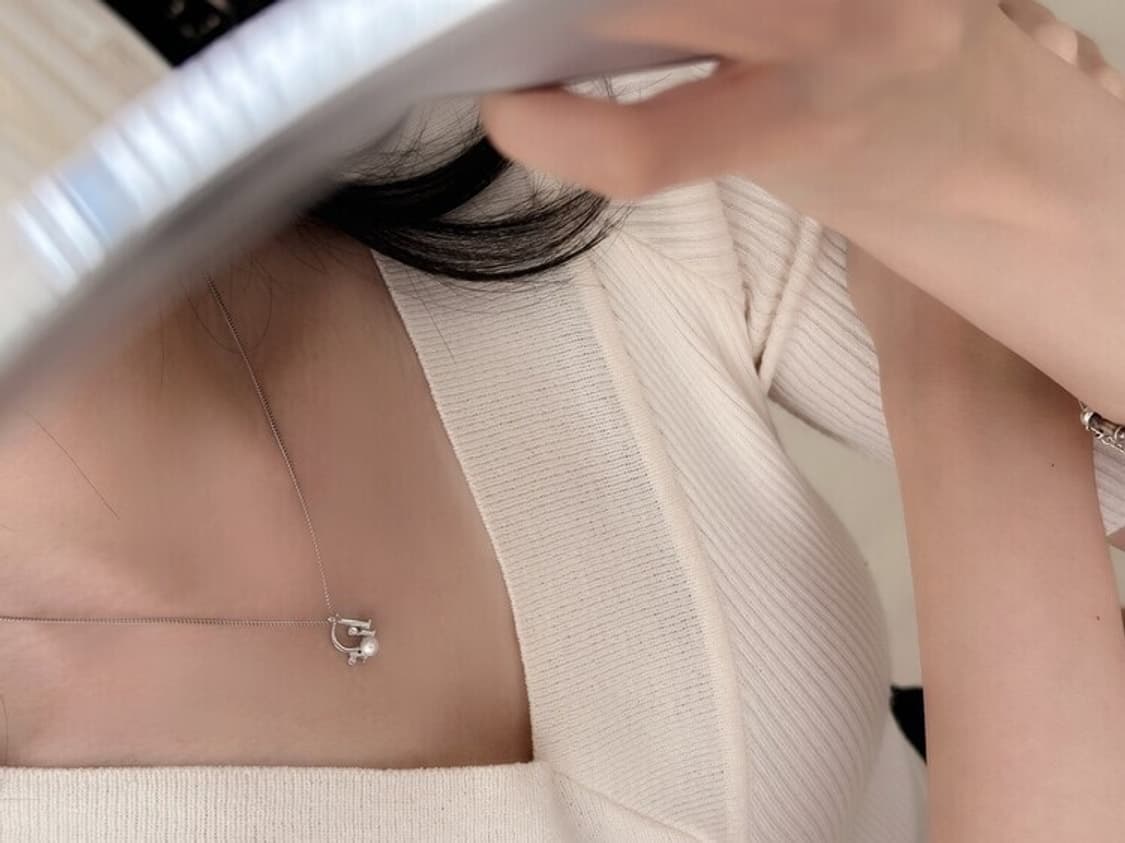 빈티지 디올 오블리크 진주 목걸이 상품이미지5