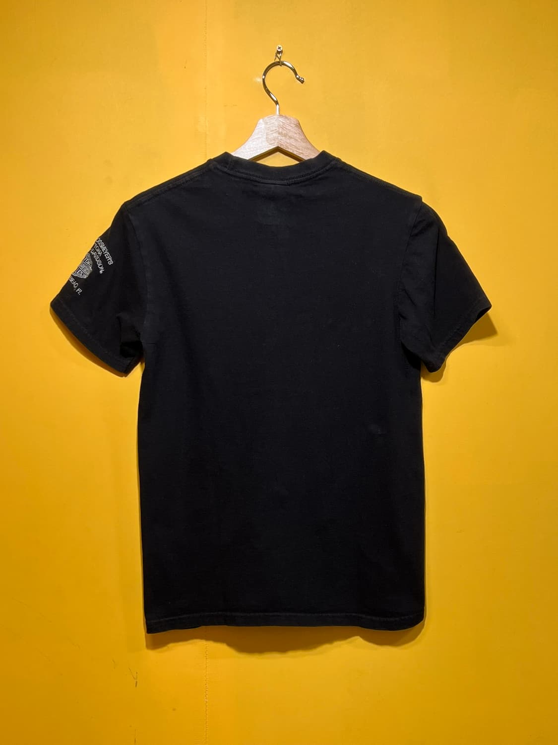 [S] 할리데이비슨 미니 자수 로고 반팔 티셔츠 블랙 캐주얼 베이직 상품이미지8