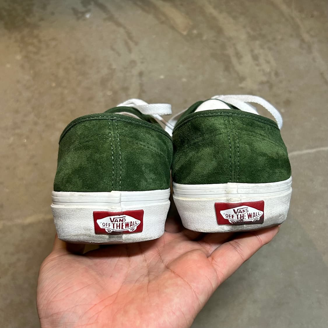 275) 반스 어센틱 그린 스웨이드 스니커즈 신발 상품이미지7