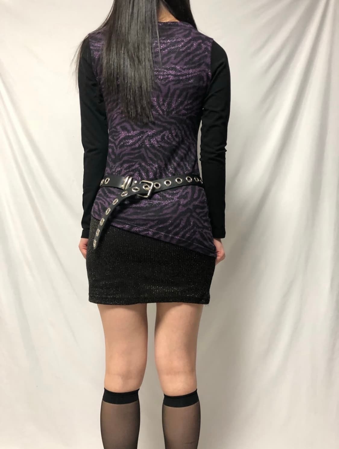 빈티지 펑크 퍼플 원피스 상품이미지5