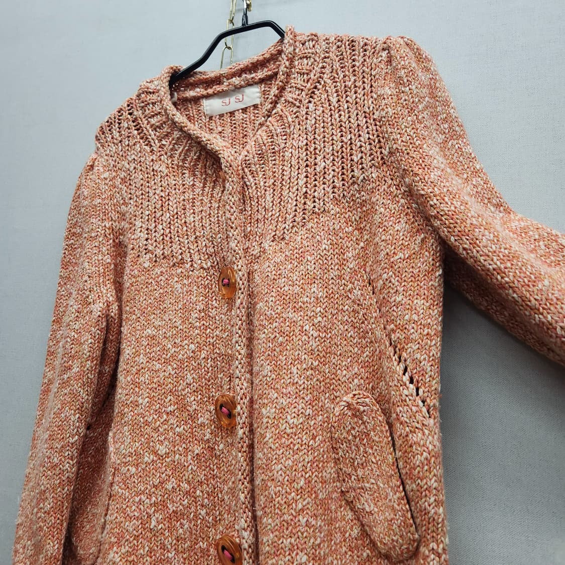 한섬 SJSJ 코튼 니트 가디건 M 상품이미지3