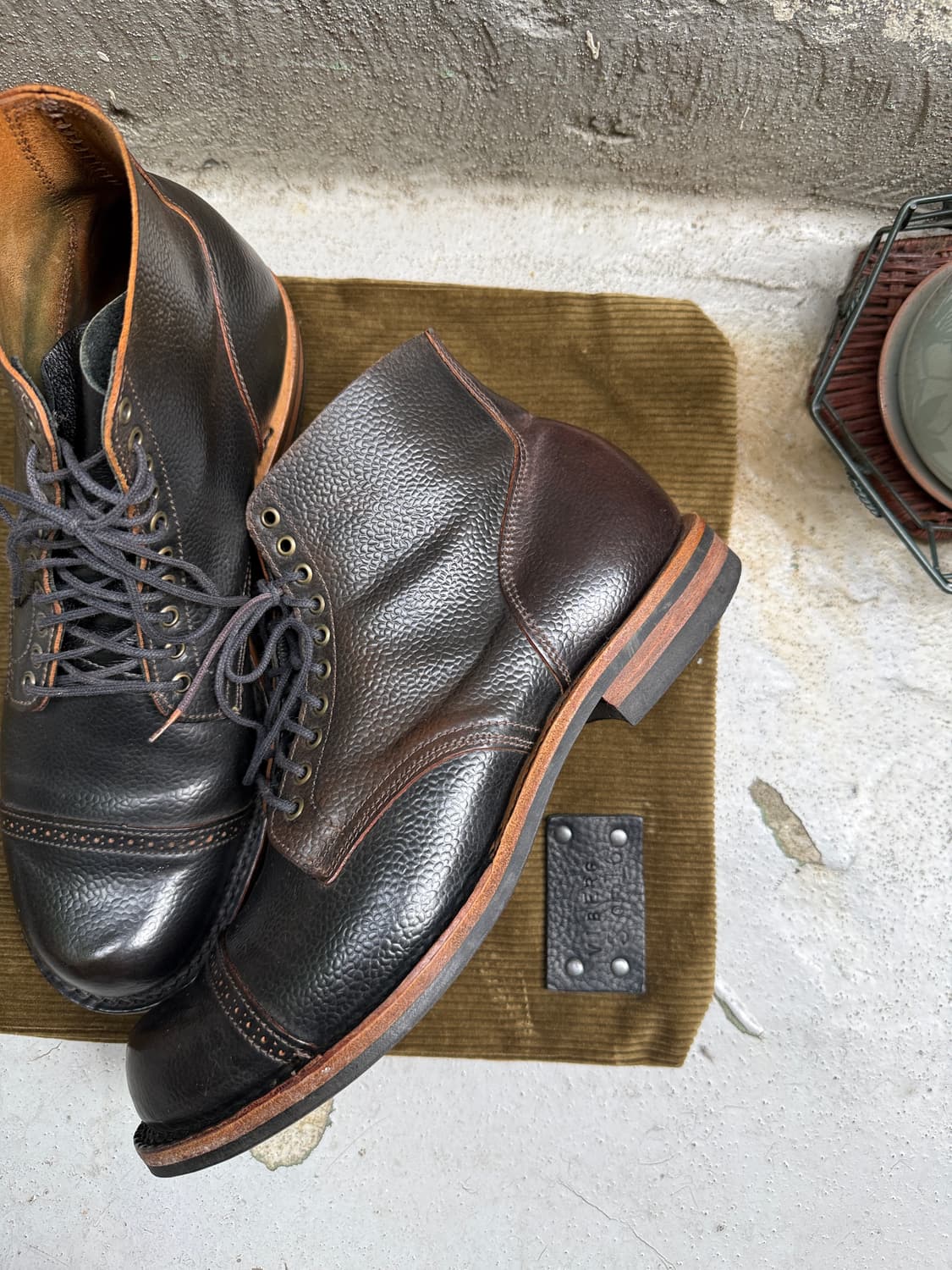 viberg 서비스부츠 그레인 쉘코도반 상품이미지2
