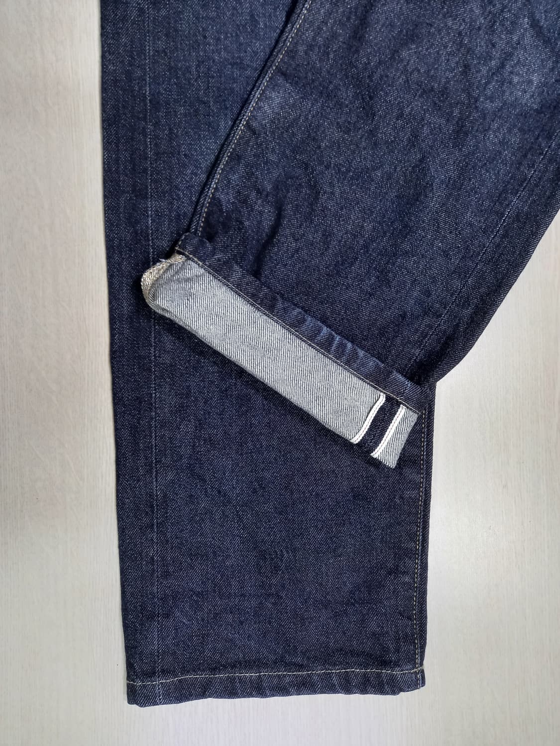 30 유니끌로 셀비지 일자진 진청 30-146 상품이미지5