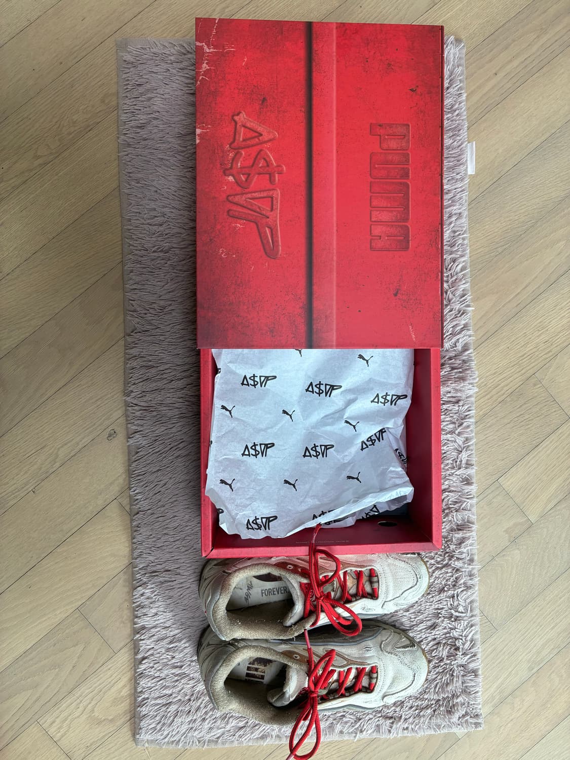 한정판 퓨마 x 에이셉 라키 인헤일 신발 (260) 상품이미지2