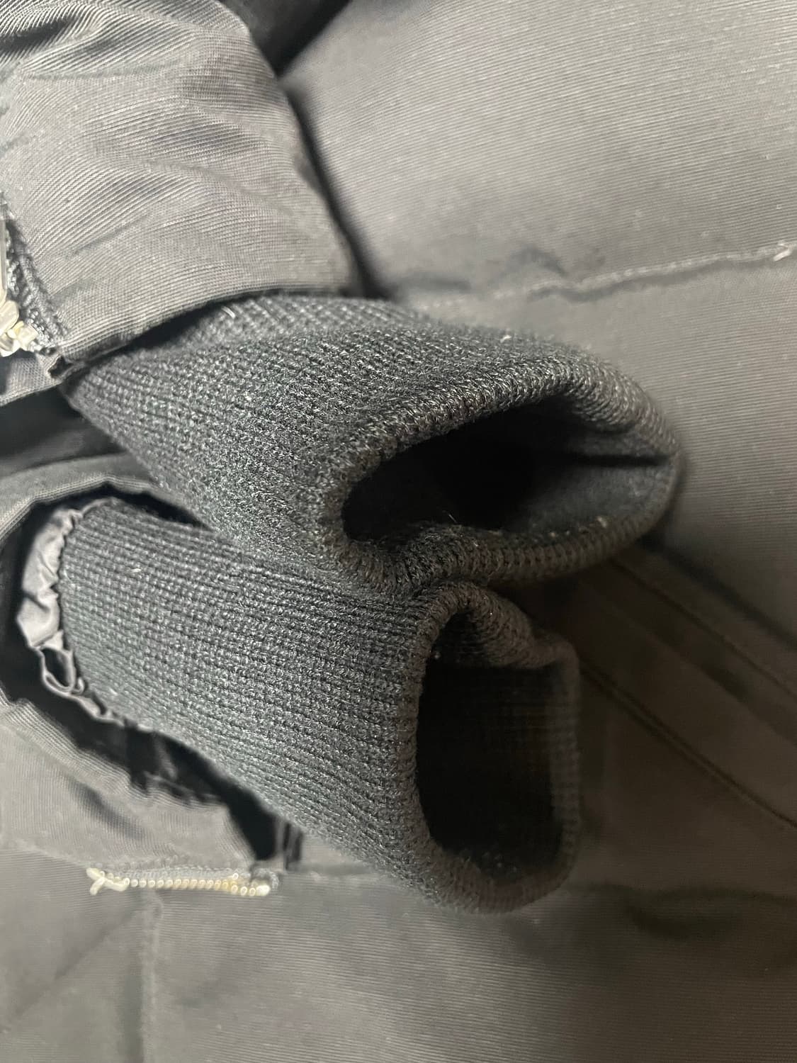 파워정품) 신형 21fw무스너클 쓰리쿼터 남성 블랙 패딩 M 상품이미지6