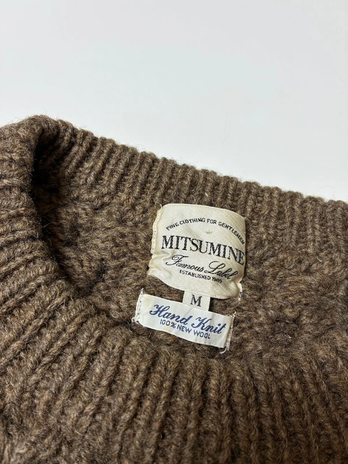 미츠미네 Mitsumine 00's 케이블 크롭 니트 PN8188 상품이미지5