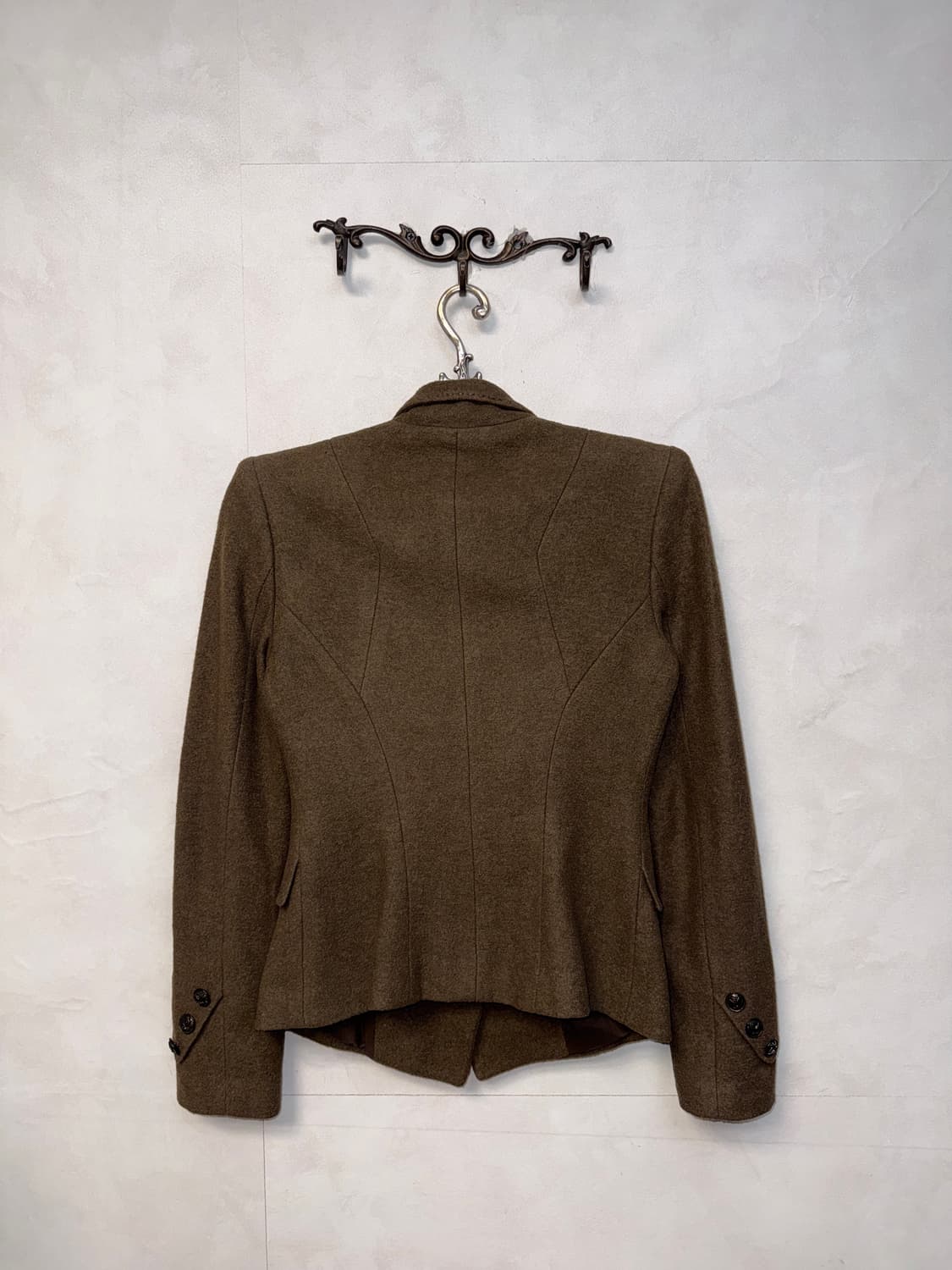 Anne Klein brown wool button jacket  상품이미지7