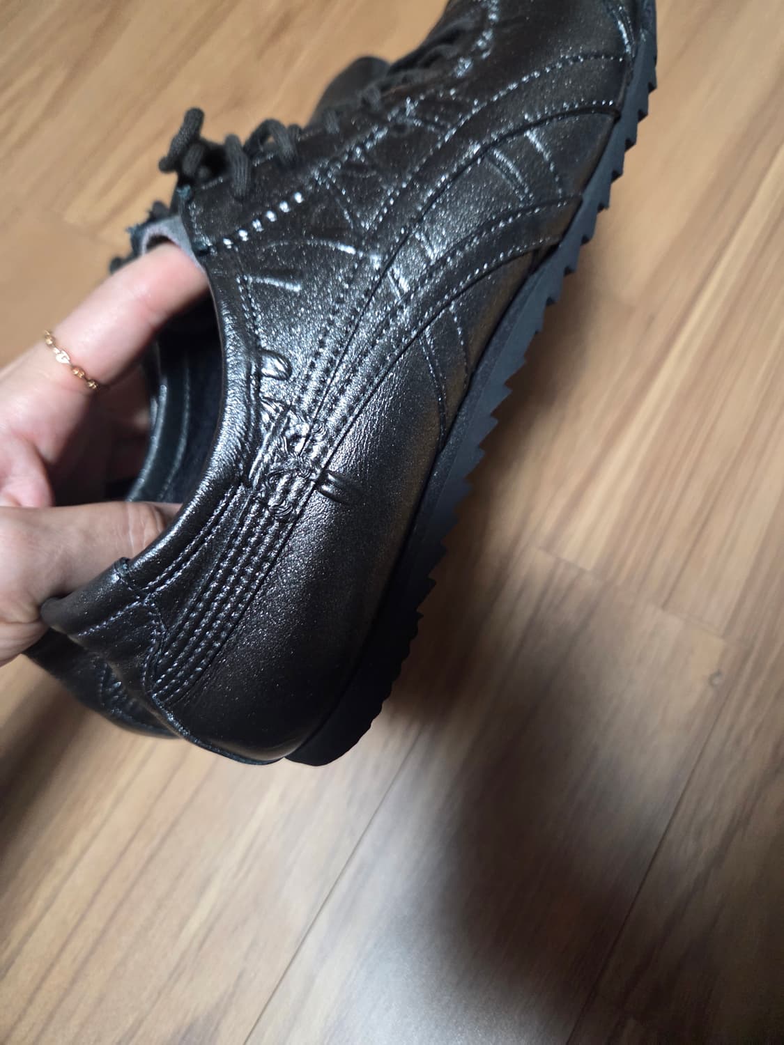 오니츠카타이거 멕시코 66 블랙실버  일본산 255 상품이미지5