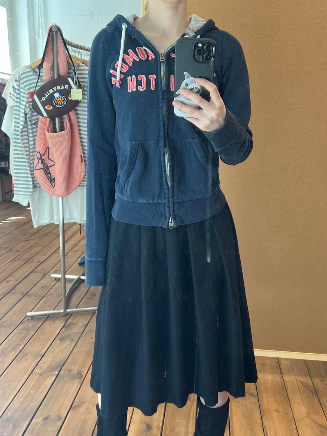 아베크롬비 네이비 후드집업  상품이미지3