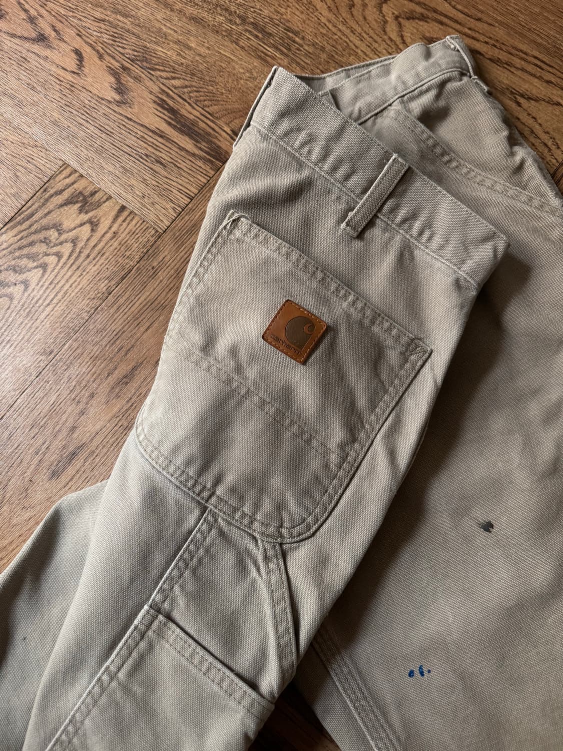[32]칼하트 USA 더티워싱 데저트 탄 싱글니 카펜터 워크 팬츠 상품이미지7