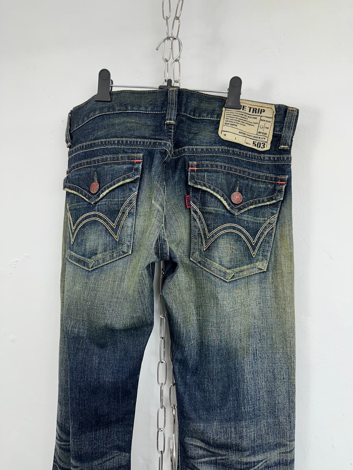 Edwin Blue Trip 503 Red Point Destroyed  상품이미지5
