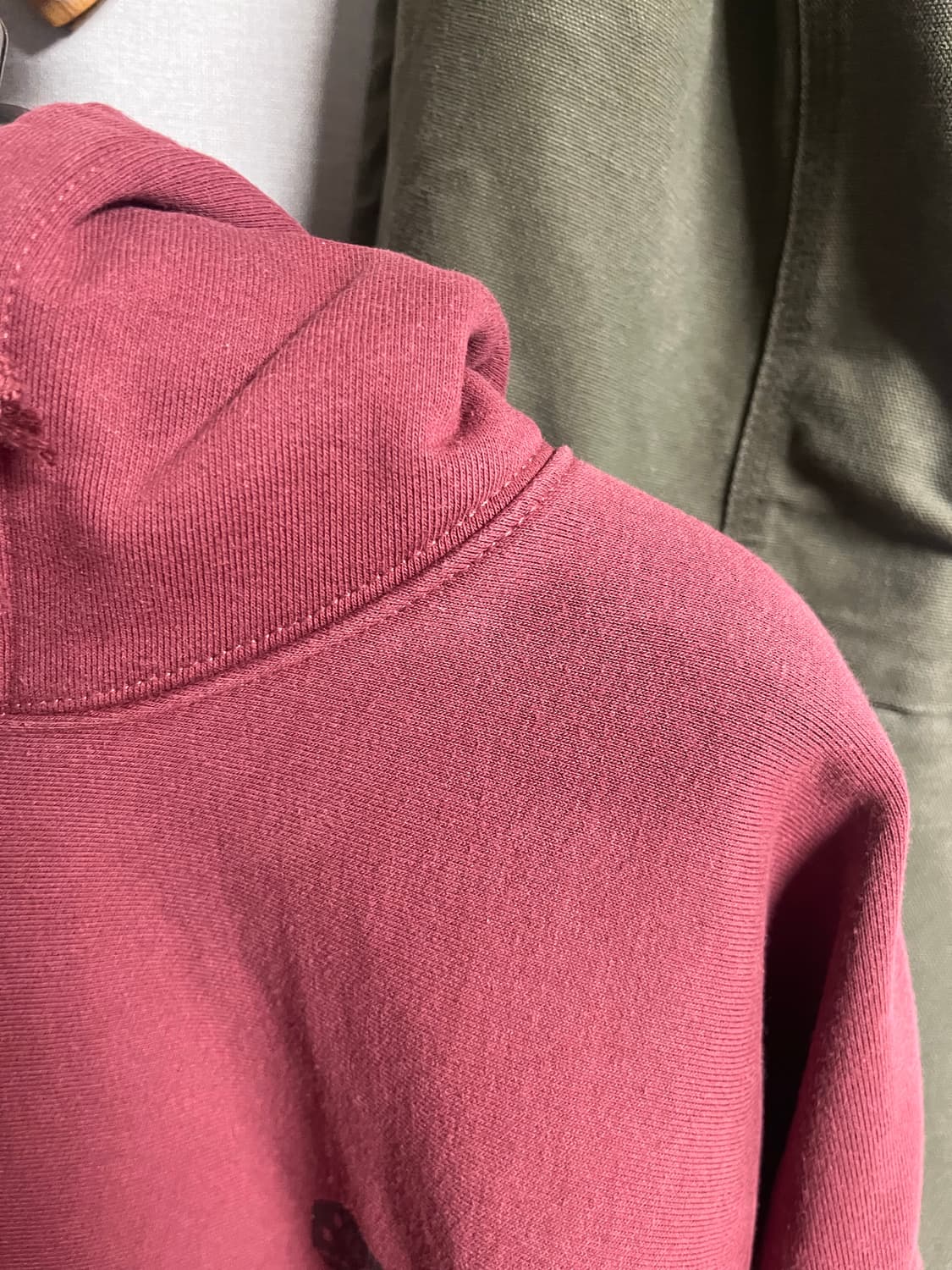 스투시 쉐이커스 후디 옥스블러드 XL 판매 상품이미지3