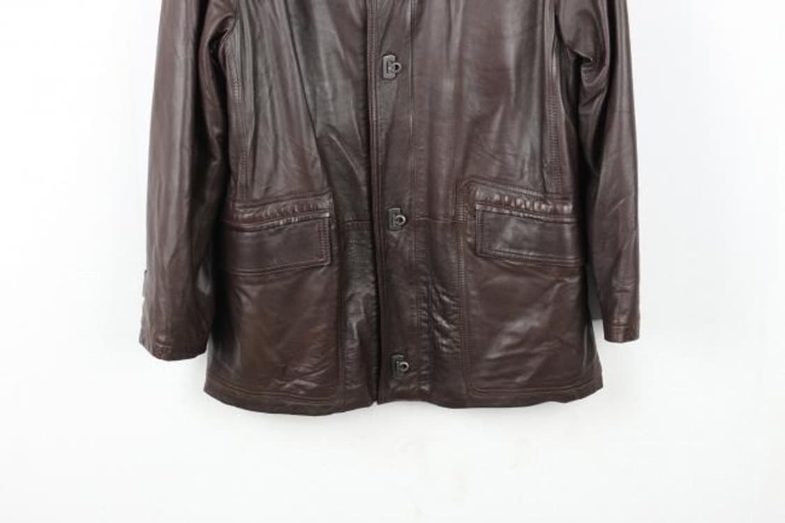 90‘s Salvatore Ferragamo 레더자켓 상품이미지4