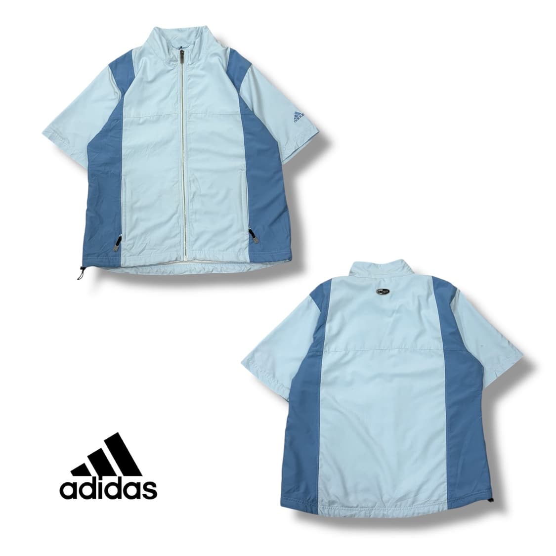 아디다스 배색 반팔 바람막이 상품이미지2