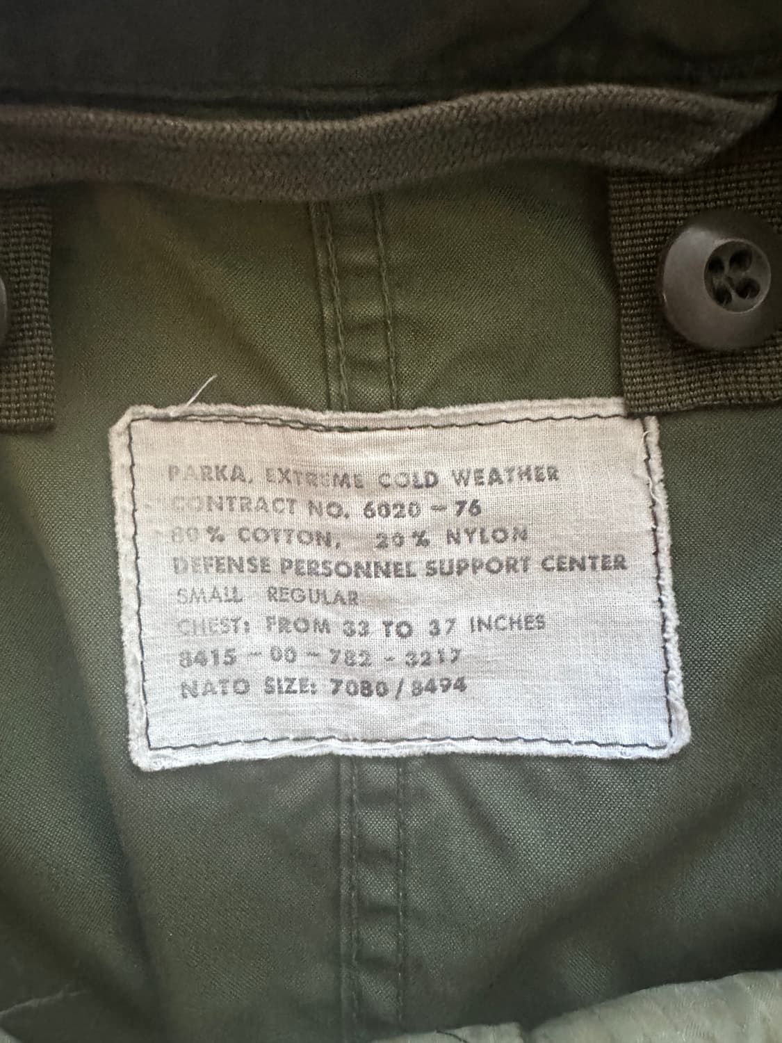 상태 좋은 m65 개파카 팝니다. 상품이미지7