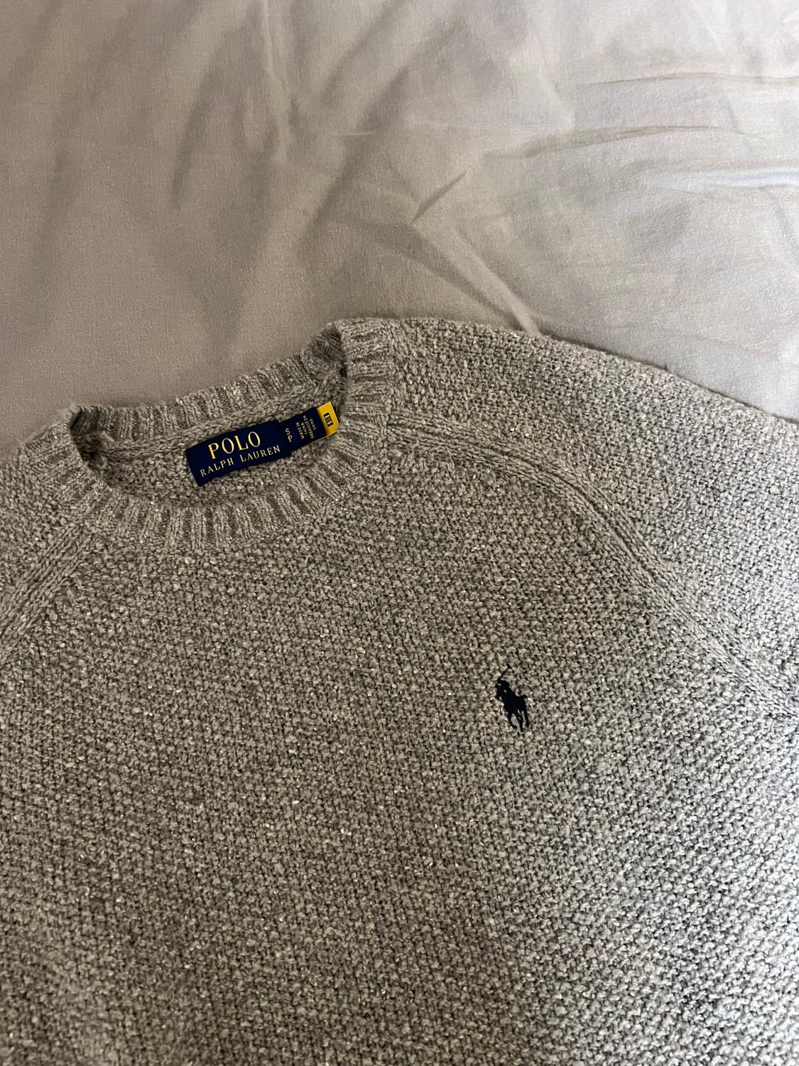 폴로 랄프로렌 헤어리 질감 울 니트 그레이 S 상품이미지4