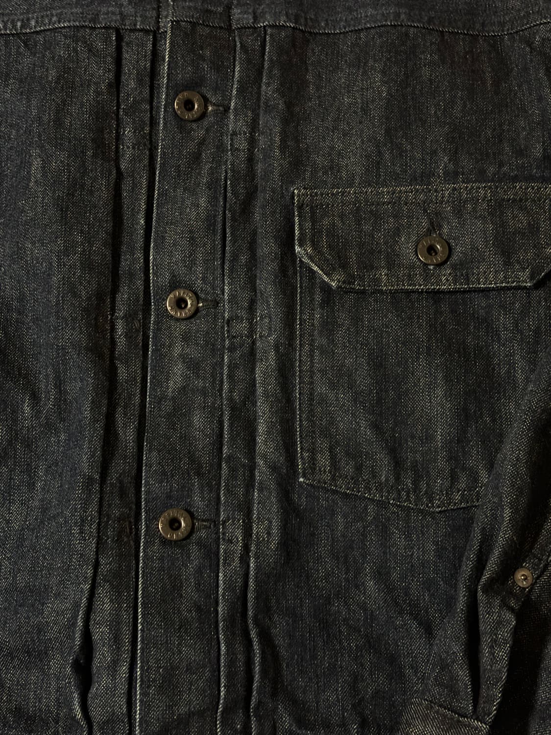 캐피탈 데님 14oz 1ST JKT 자켓 흑사, 3size 상품이미지3