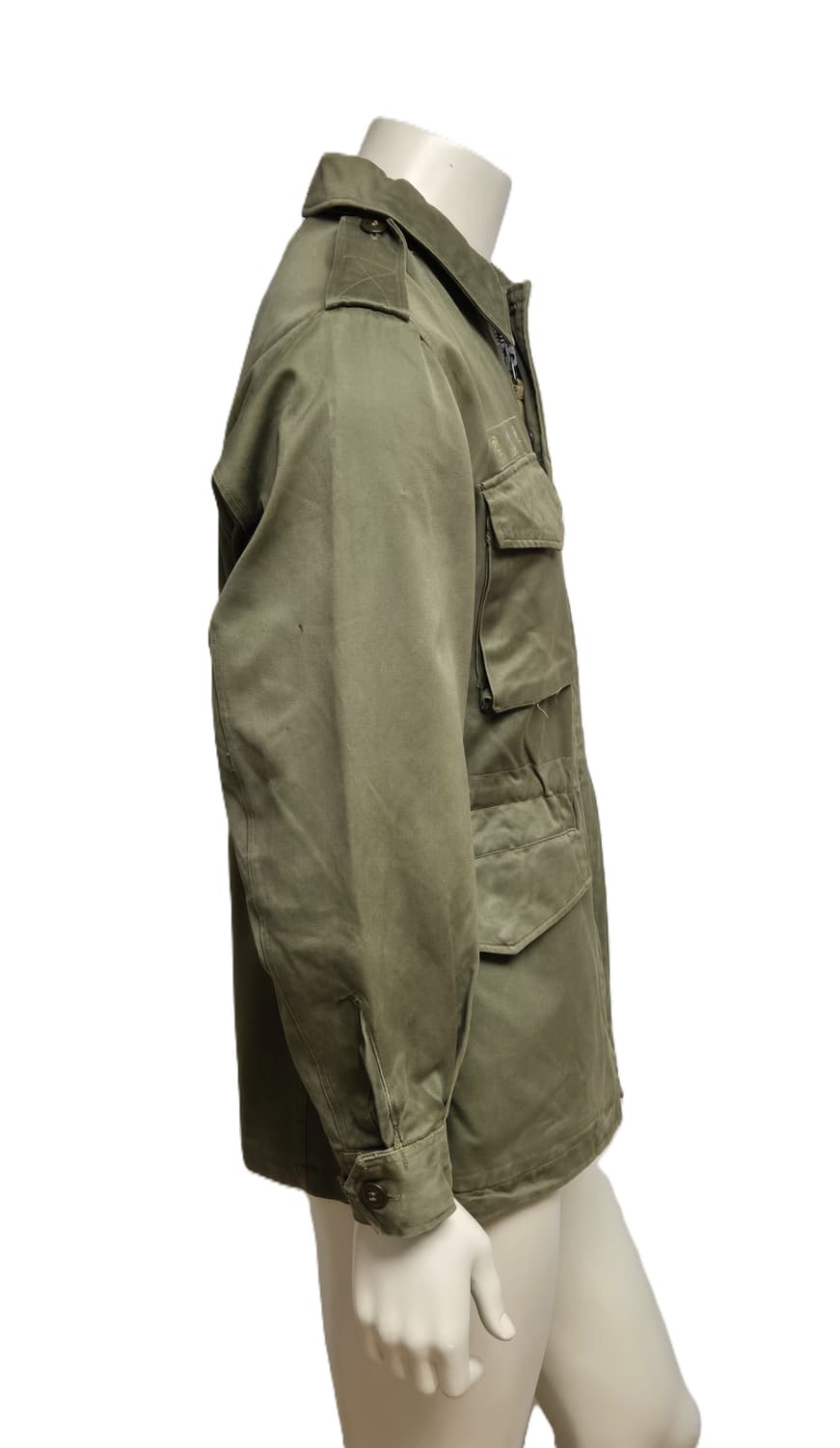 육군 구형 70년대 민무늬 야전상의 전투복 상의 자켓 (M) 상품이미지3