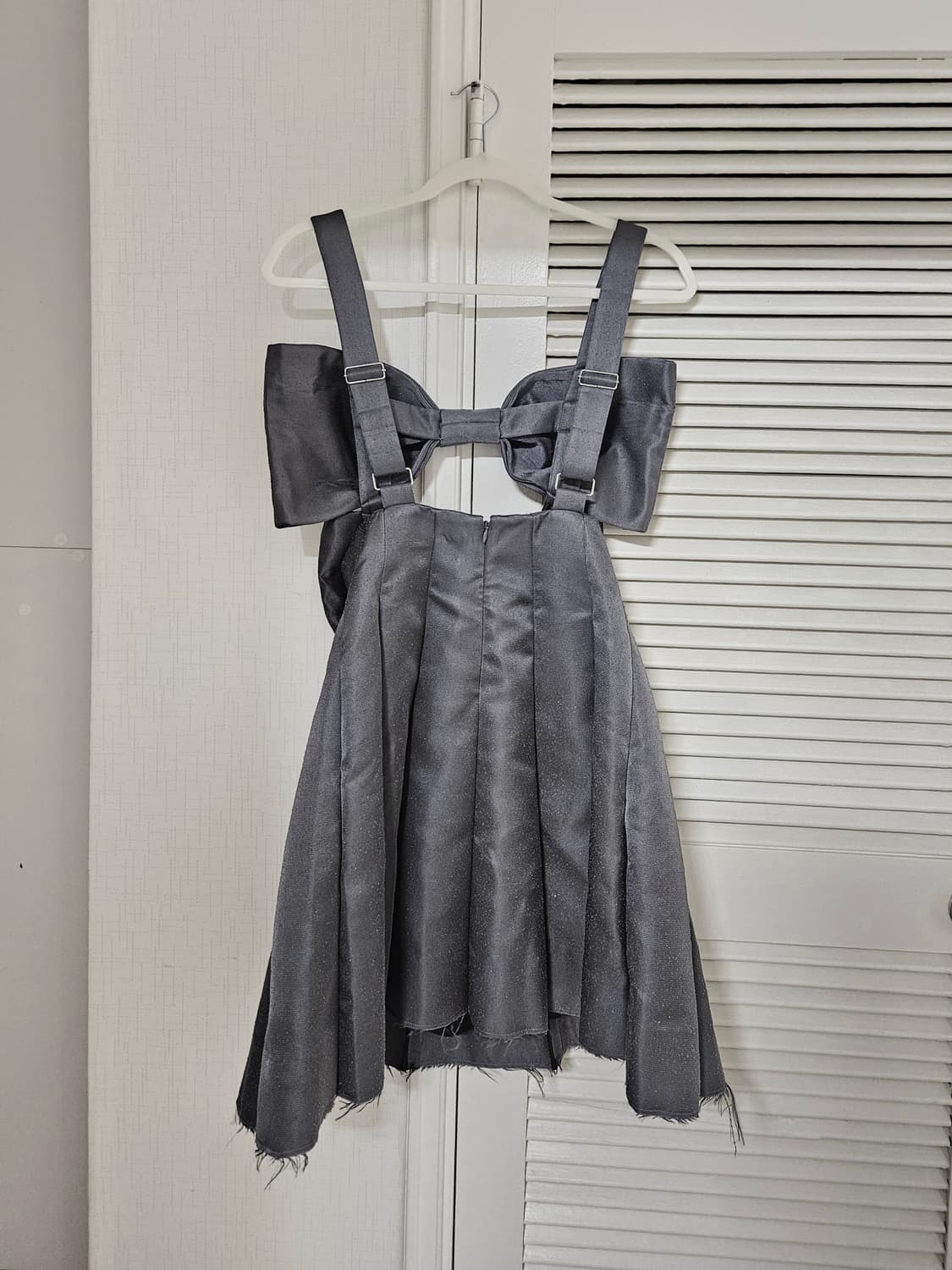 슈슈통 21AW 차콜 보우 드레스 상품이미지5