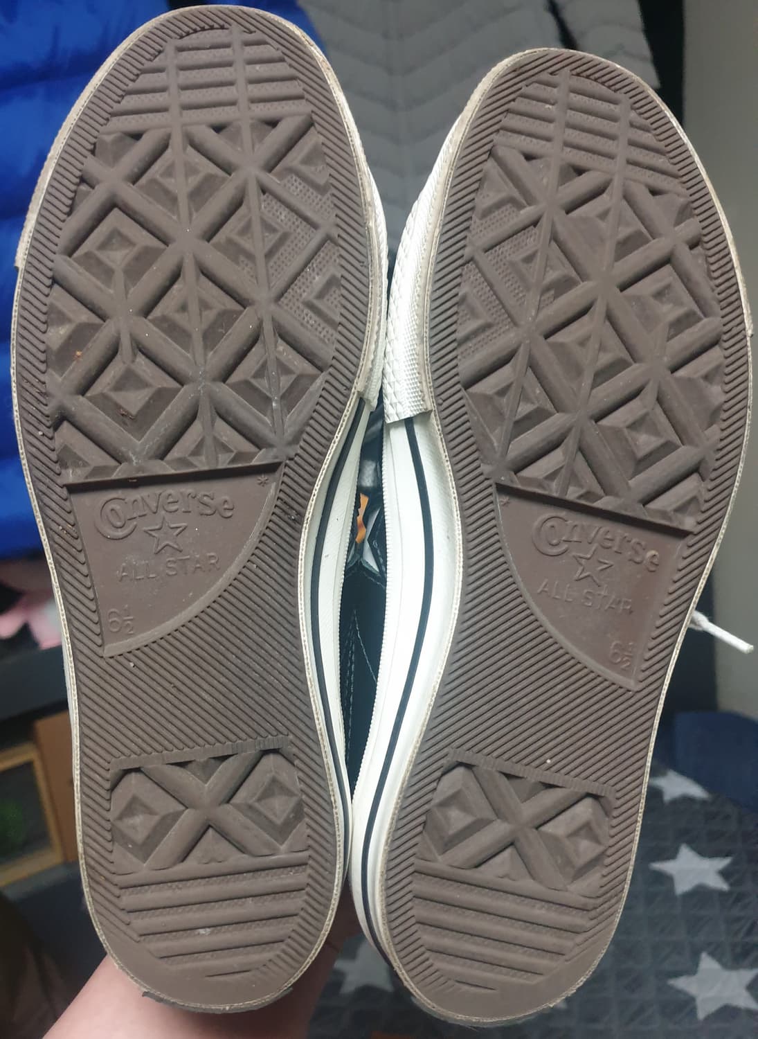 컨버스 원스타 로우 한별 레더 스니커즈 블랙 (250) 상품이미지7