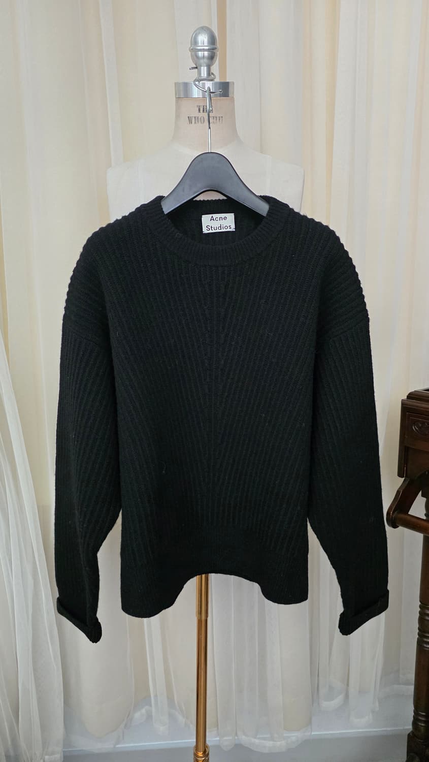아크네 스튜디오 블랙 울 니트 76(XS) 상품이미지1