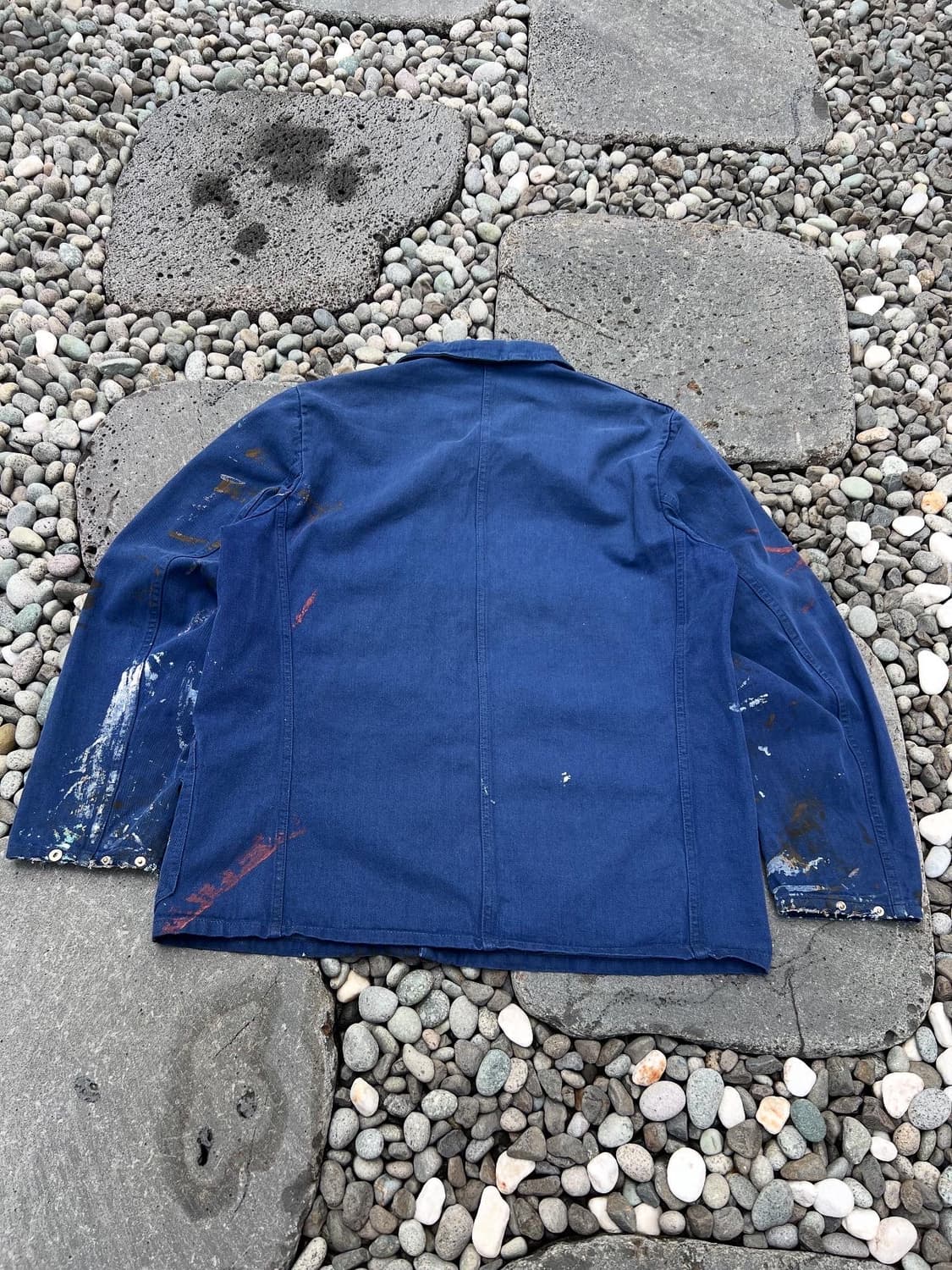 OLD VINTAGE PAINTED DENIM 데님프렌치워크자켓 상품이미지2
