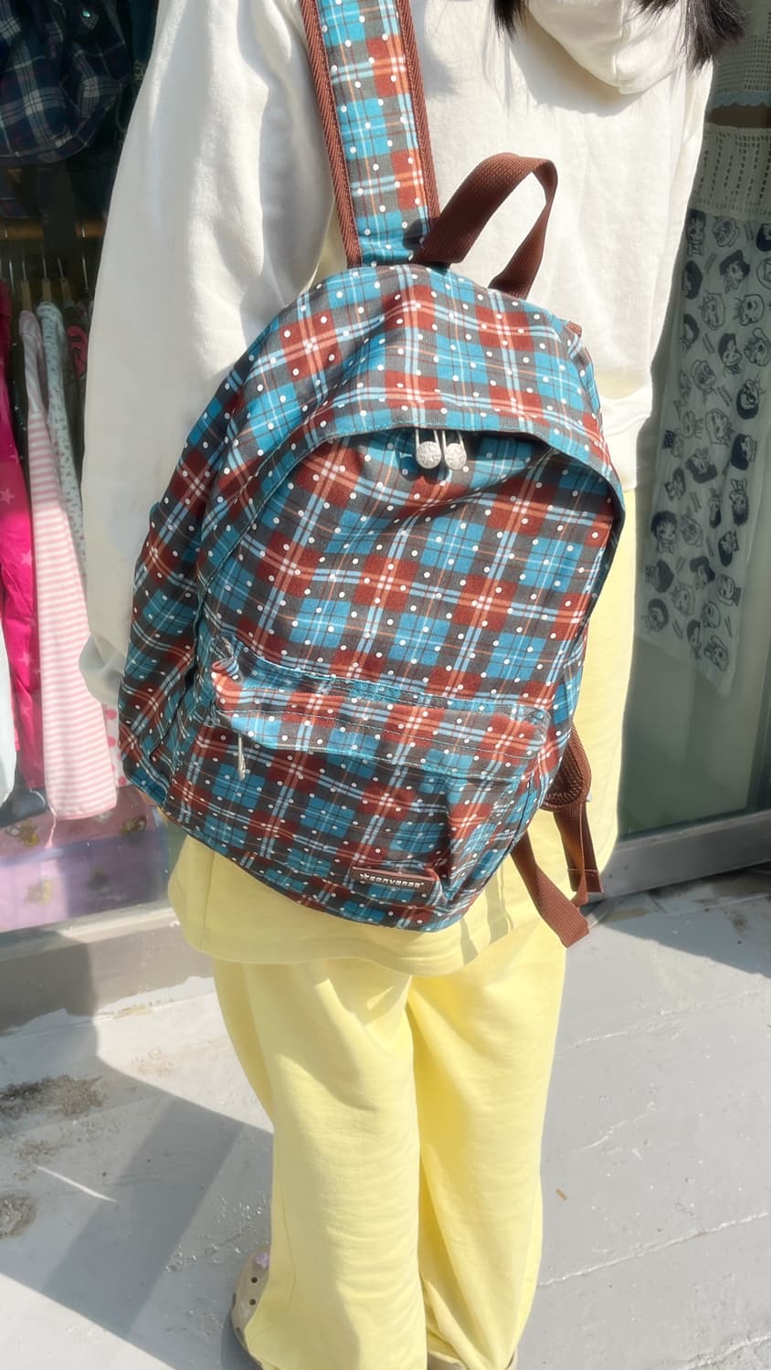 컨버스 체크 땡땡이 백팩 🌀 상품이미지3