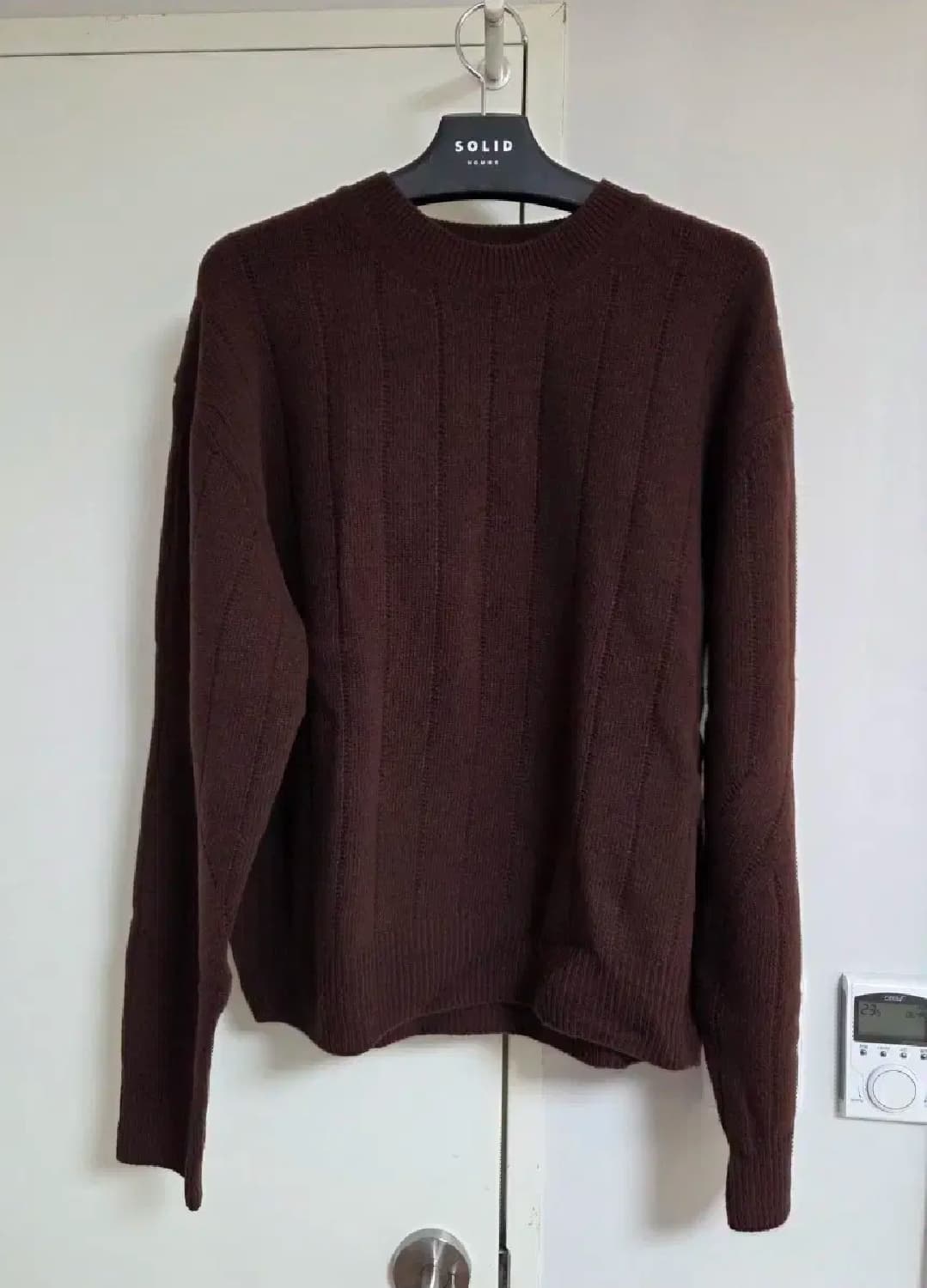 [M] 렉토 24fw 러블리 니트 레드브라운 상품이미지1