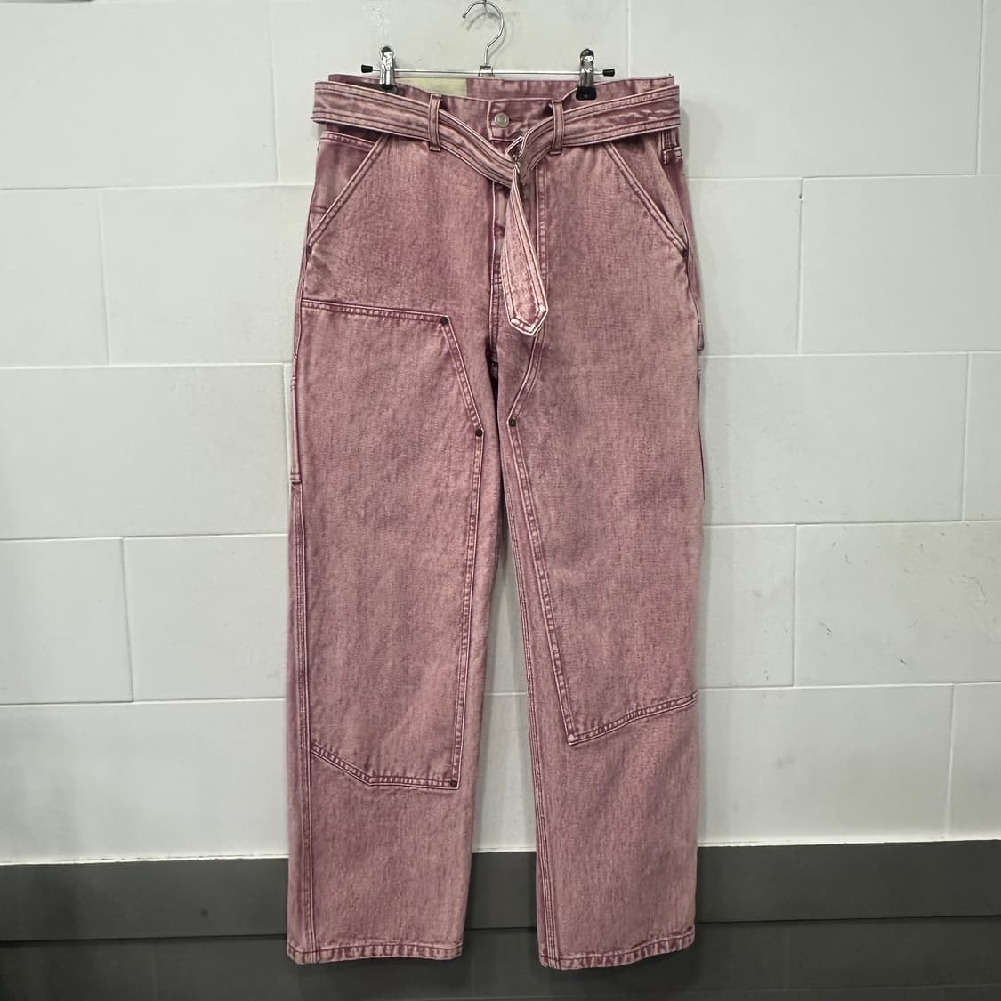 앤더슨벨 벨티드 카펜터 데님팬츠 상품이미지1