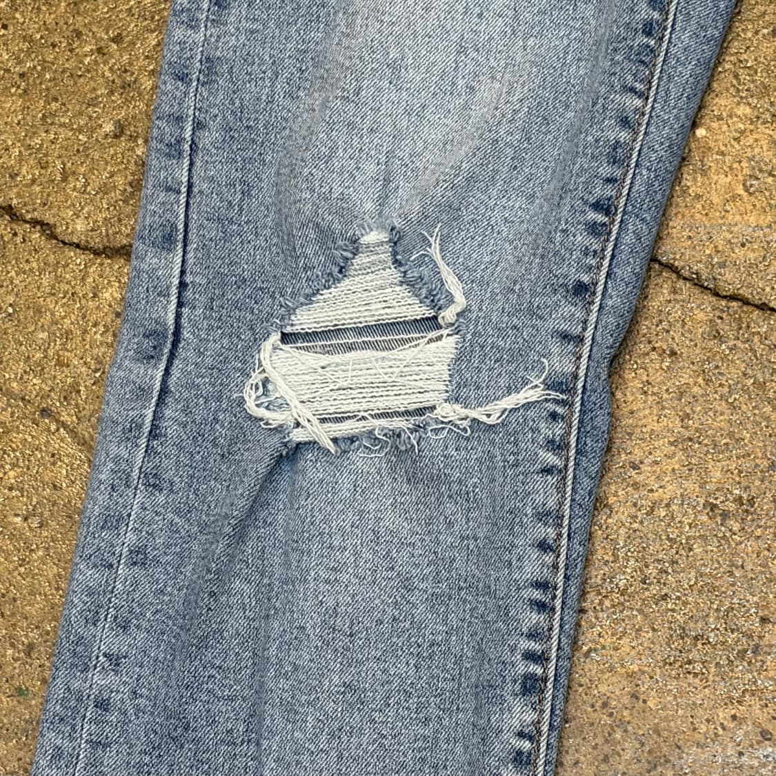 USA 빈티지 리바이스 웻지스트레이트 여성 스판 청바지 상품이미지3