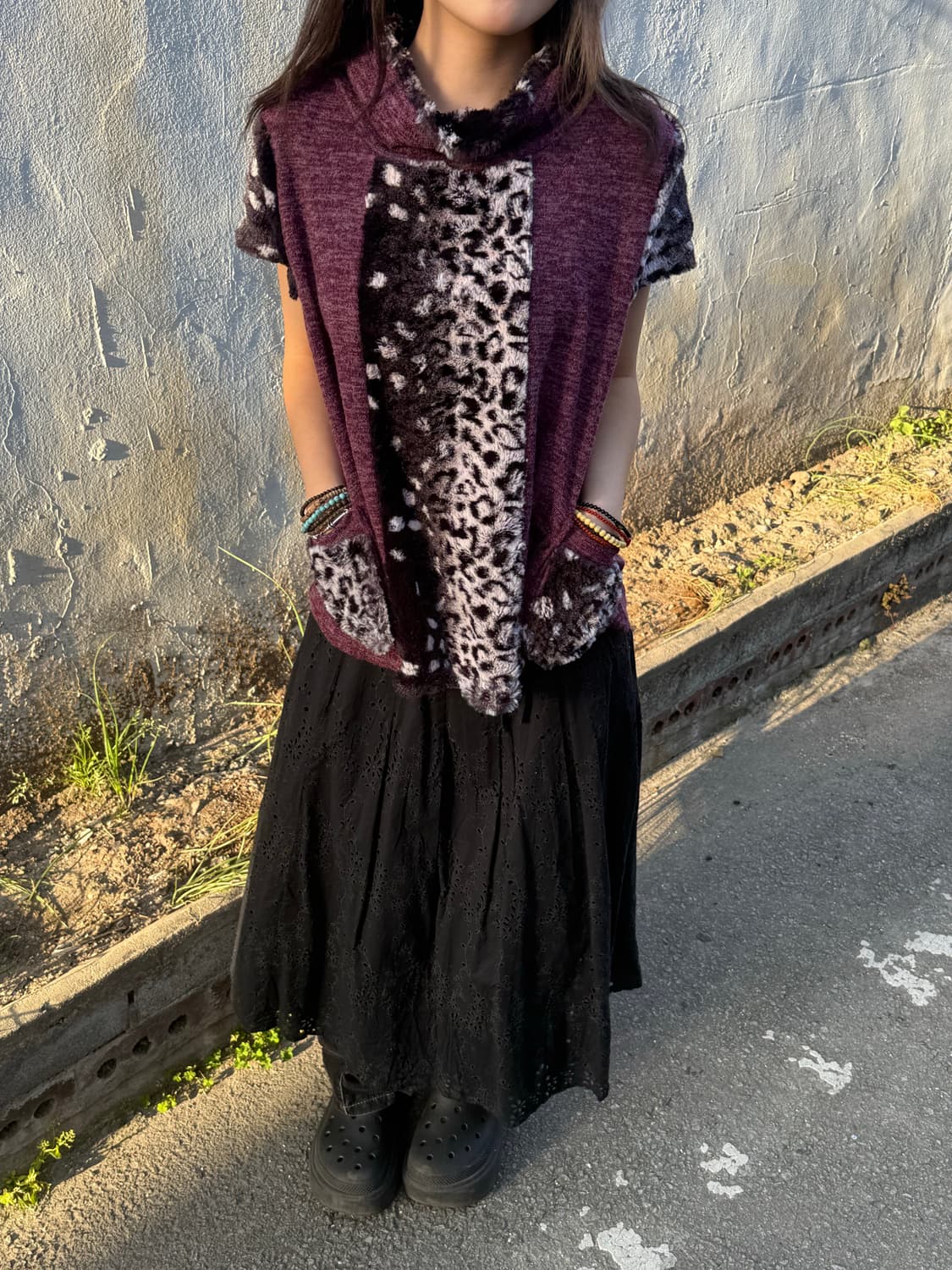 레오파드 포켓 레이어드 코디 세트  상품이미지1