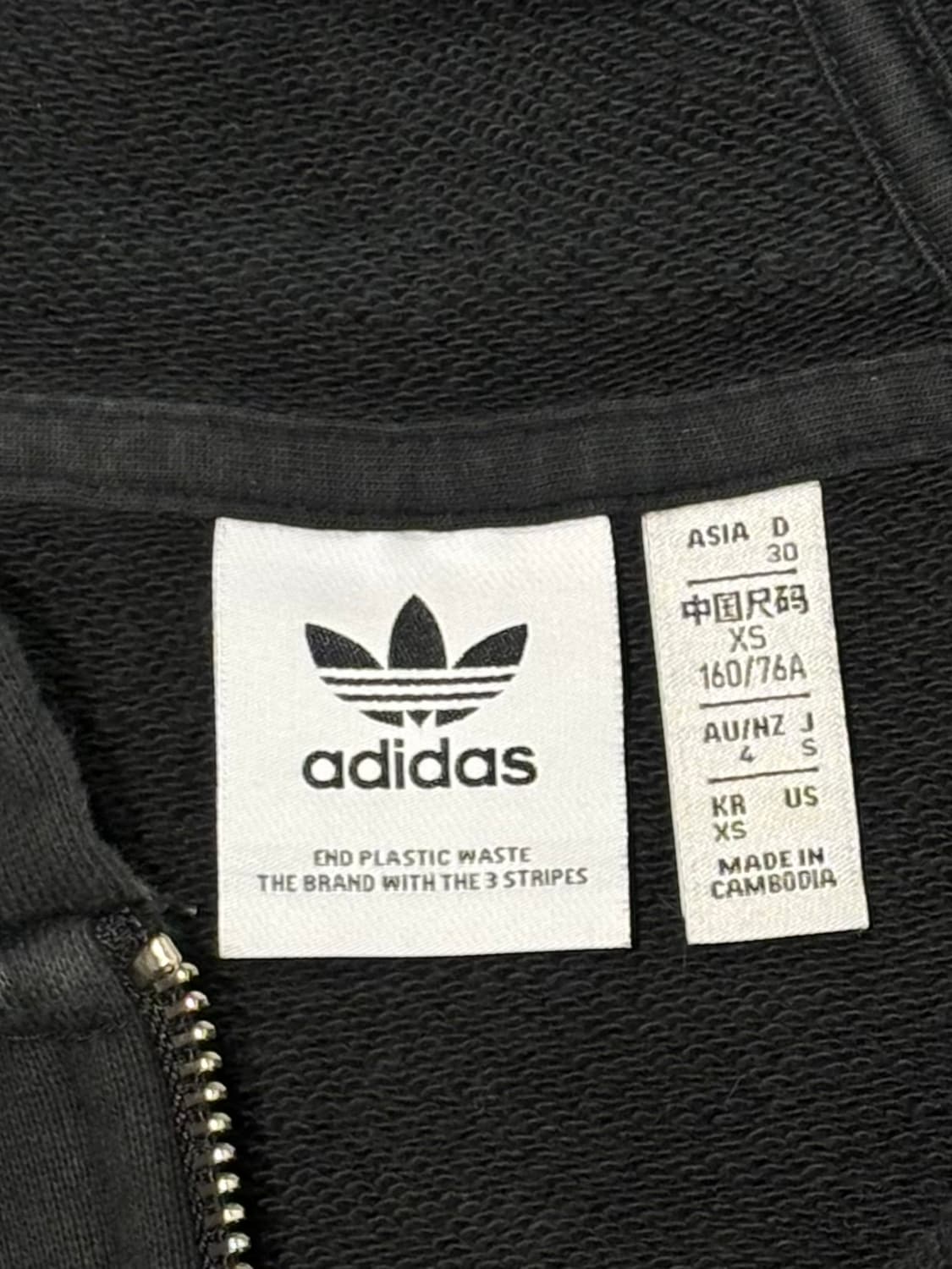 아디다스 크롭 삼선 후드집업 상품이미지7