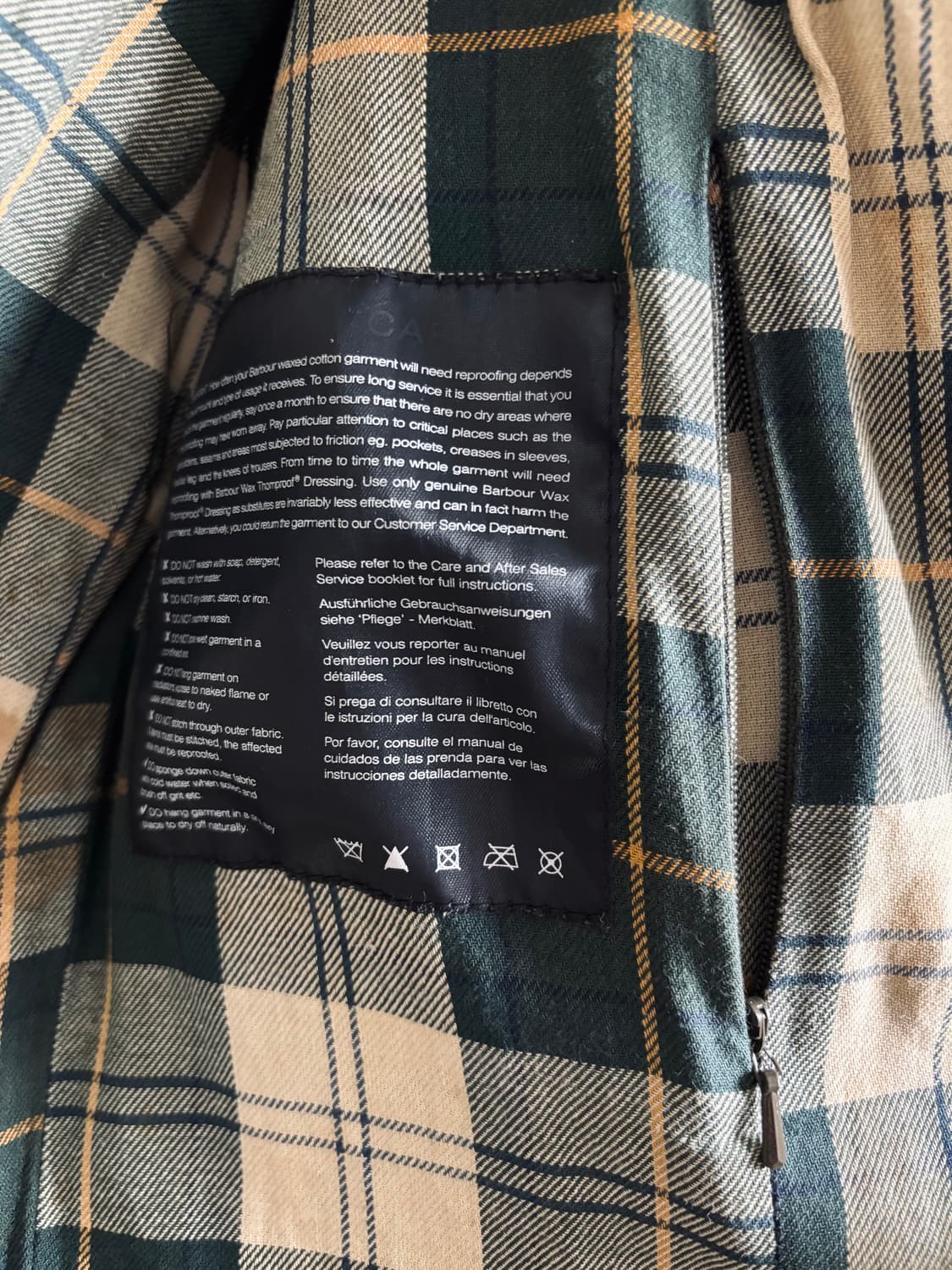 Barbour 바버 인터내셔널 오일드 왁스 자켓 상품이미지5