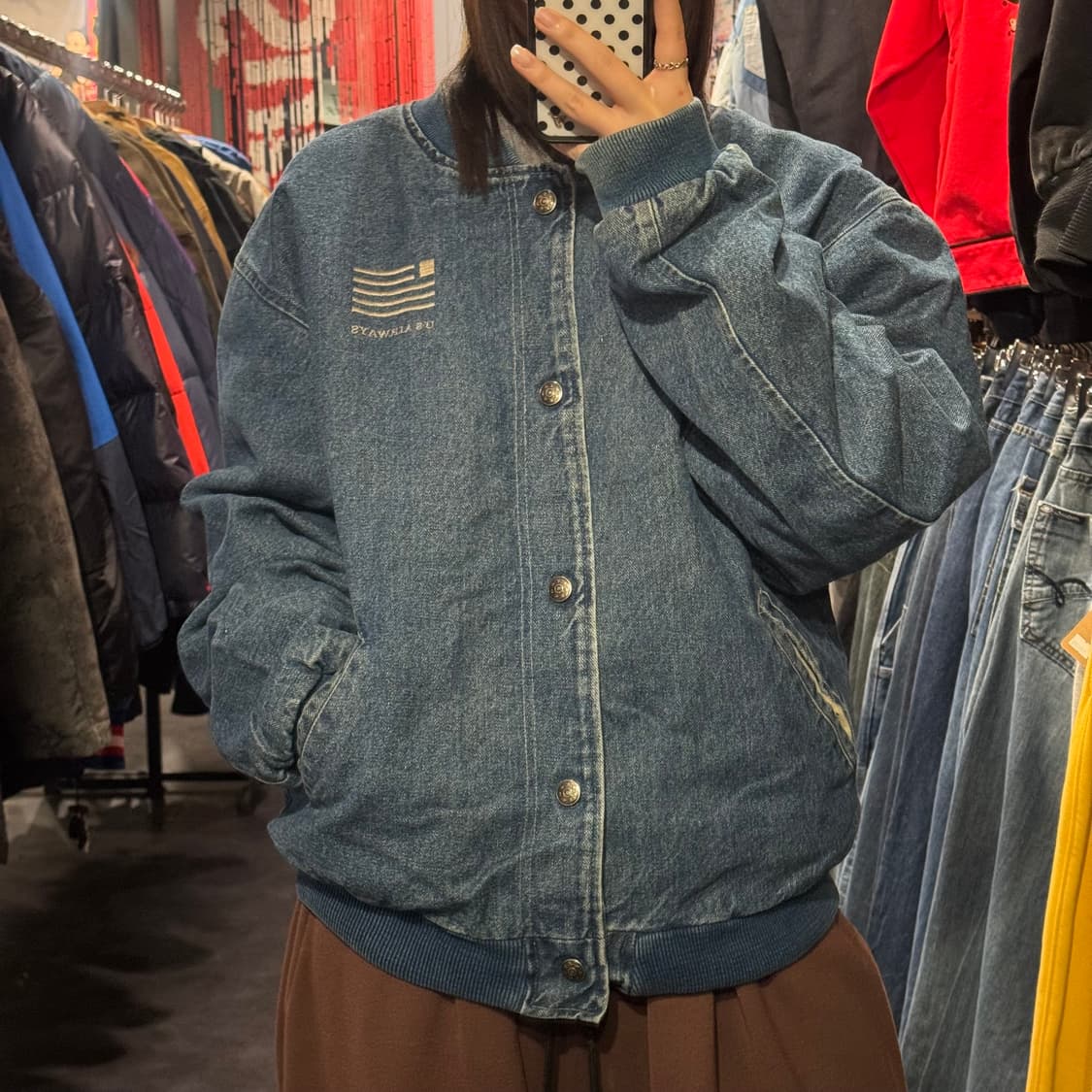 [IM] 데님 바시티자켓 상품이미지3