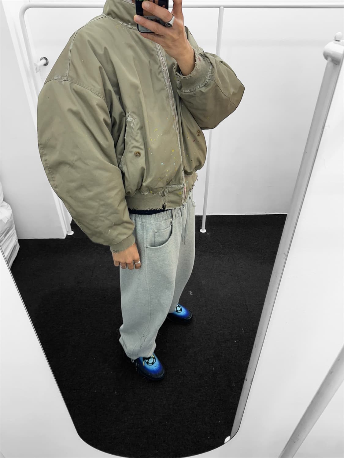 빈티지 퍄디드 패딩자켓 상품이미지9