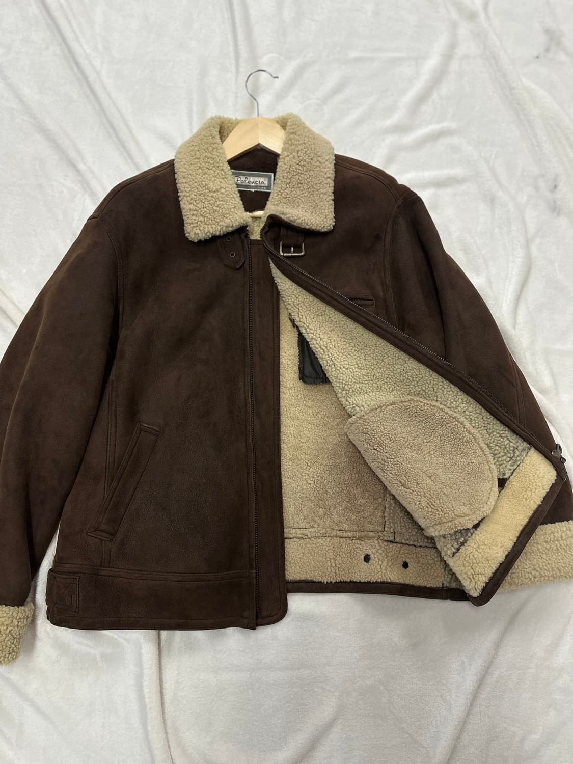 (M)빈티지 B-3 무스탕 자켓 브라운 상품이미지4