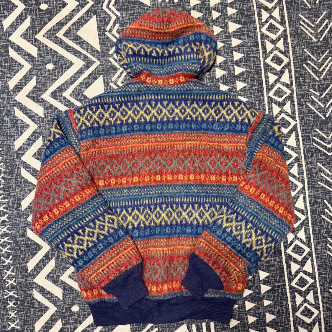 schott 쇼트 패턴 울 후드 자켓 상품이미지4