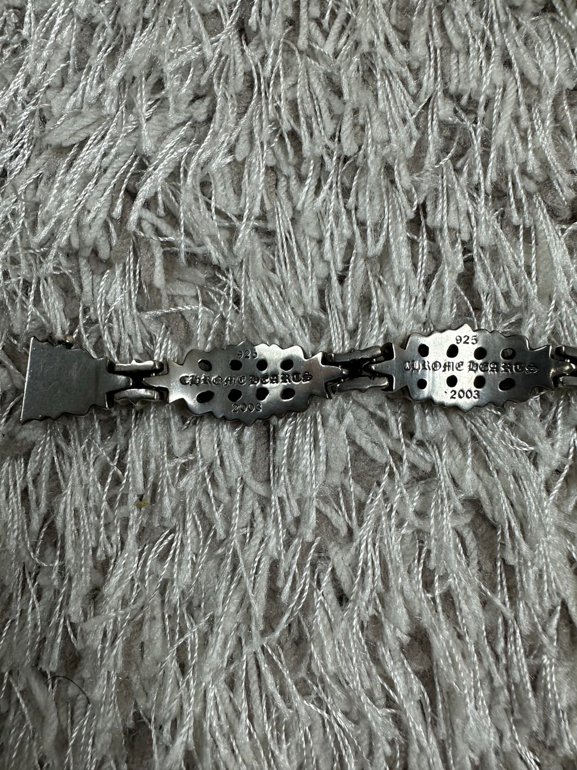 [4 Link] 백화점판 정품 크롬하츠 플로랄 크로스 링크 팔찌 상품이미지5