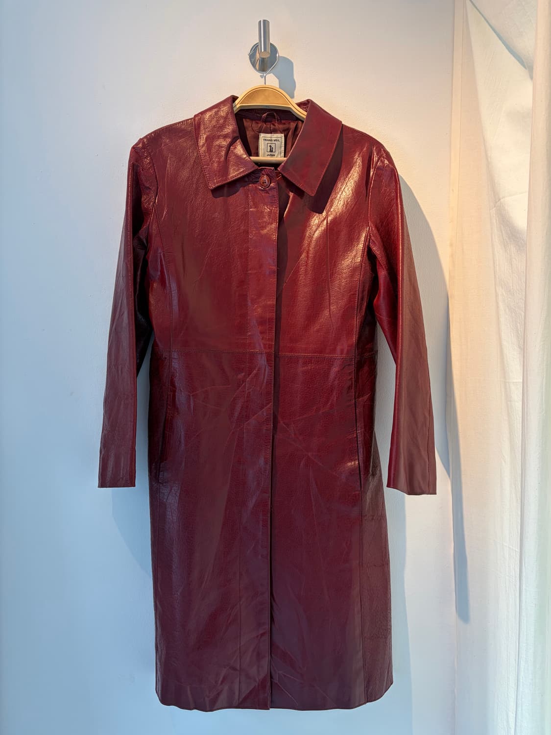 90s japanese label mood eco leather coat 상품이미지2