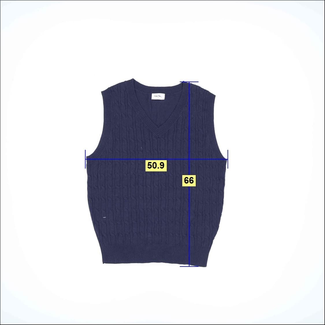 95 키스해링 케이블 니트조끼 0407H1 상품이미지6