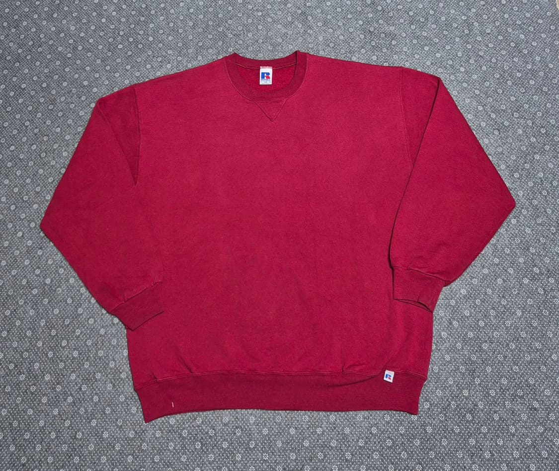 [XXL]90s MEXICO Made 러셀 버건디 스웻 -6 상품이미지1
