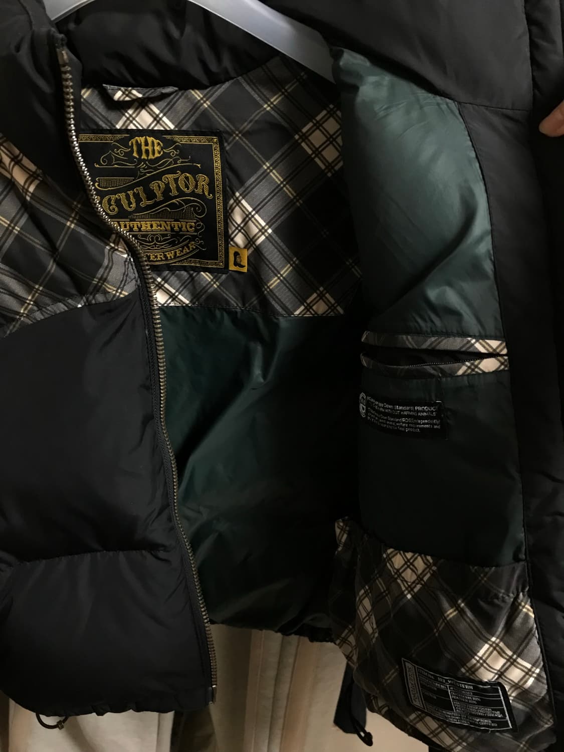 스컬프터 웨스턴 크롭 푸퍼다운 블랙 s사이즈 상품이미지4