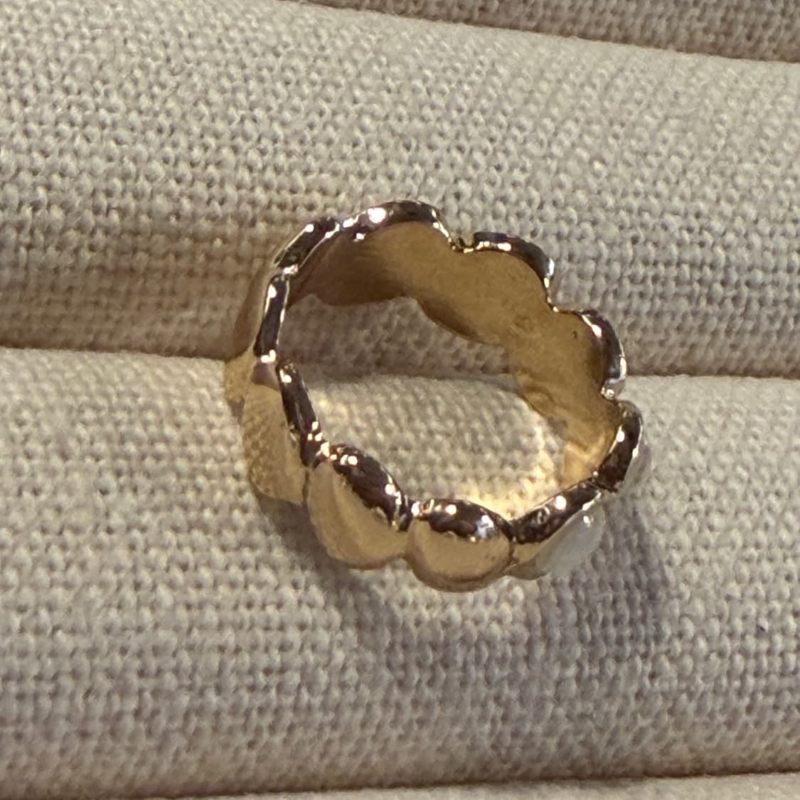 새상품 여성 신주 반반 원석 골드 반지 상품이미지5