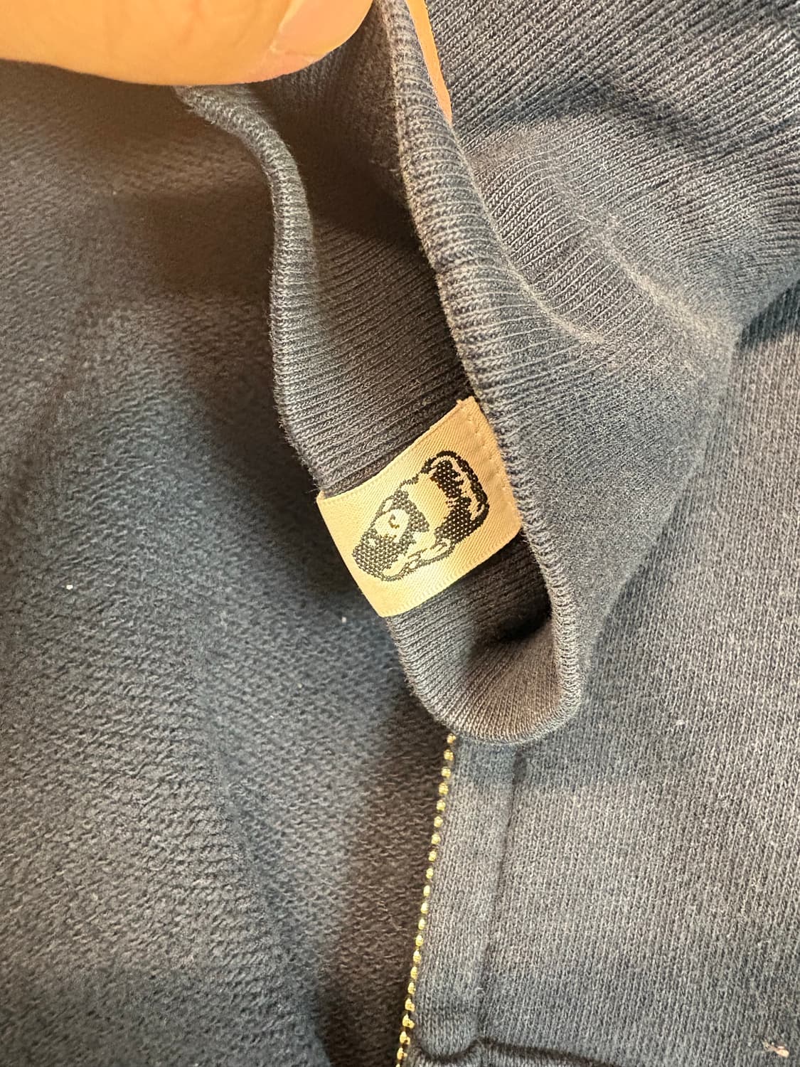 베이프 네이비 x 레드 카모 샤크 후드집업 M 상품이미지6