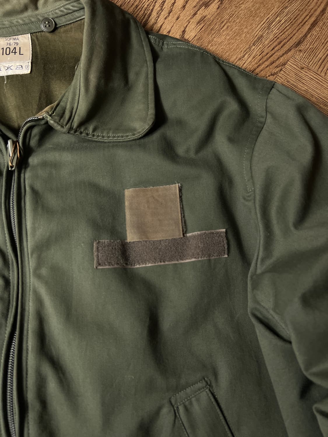 [L]70's 빈티지 프랑스 공군 플라이트 봄버 자켓 상품이미지3