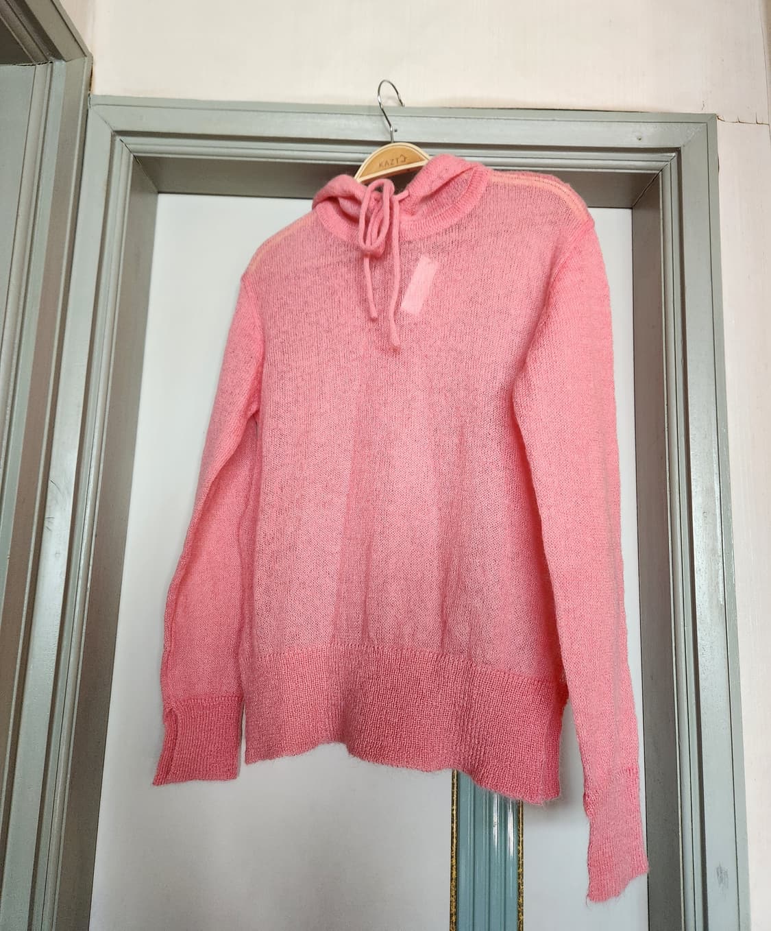 새옷 위꼬모 알로하 모헤어 후드 니트 풀오버 상품이미지5