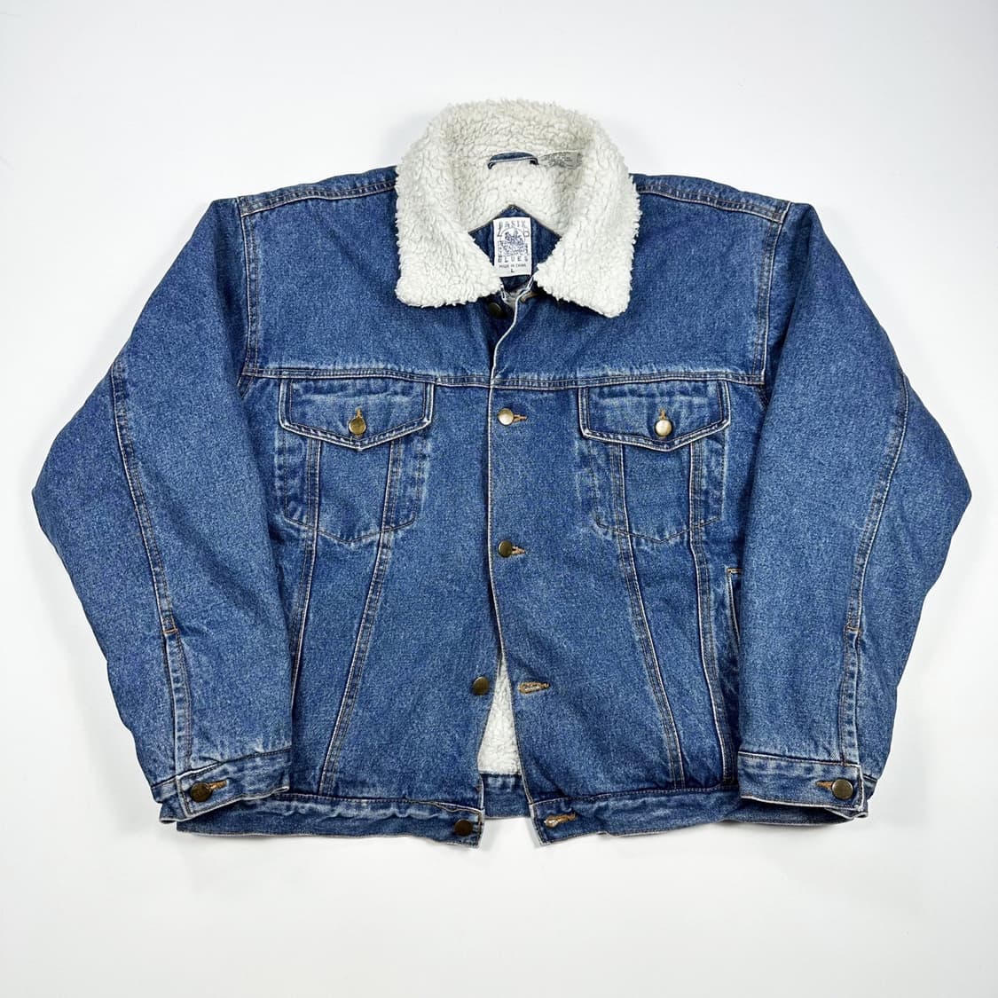 VTG 빈티지 양털 트러커 청자켓 (L) 상품이미지2