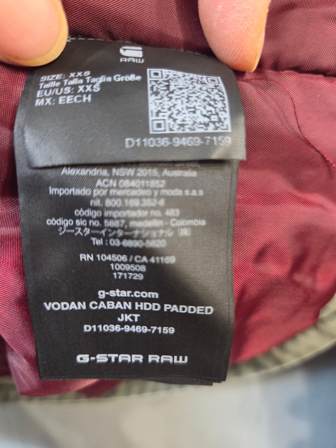 G-STAR카키색 후드 패딩 점퍼(XXS)남여공용/택없음 상품이미지10