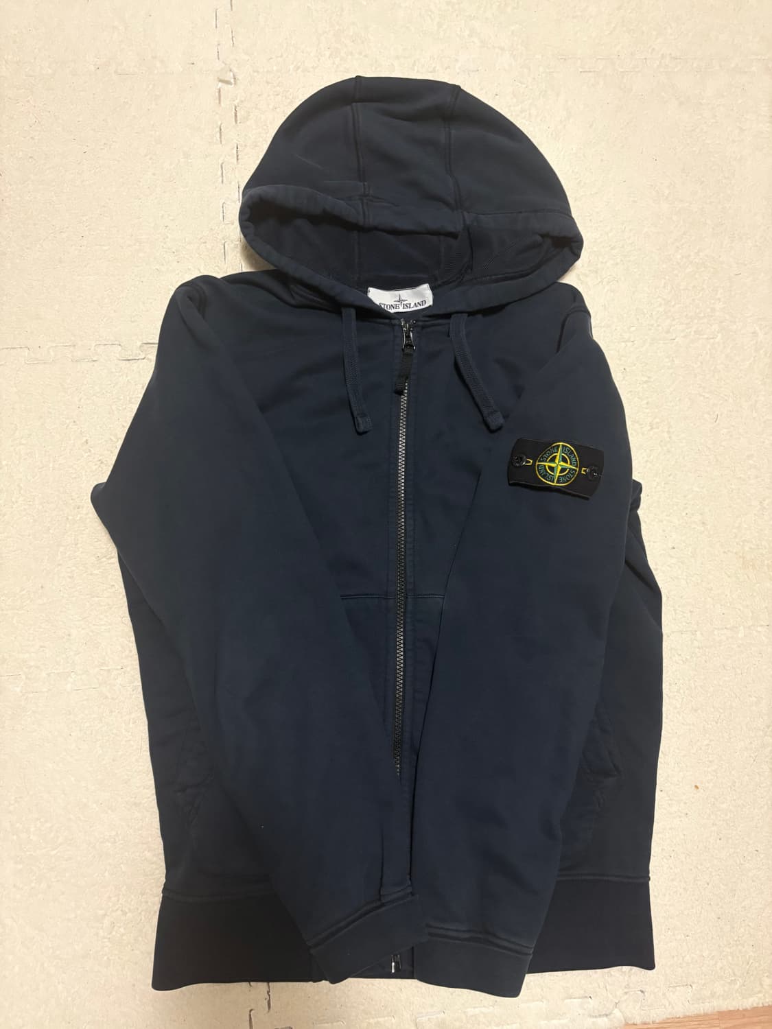 [정품] 스톤아일랜드 네이비 후드집업 S 상품이미지1