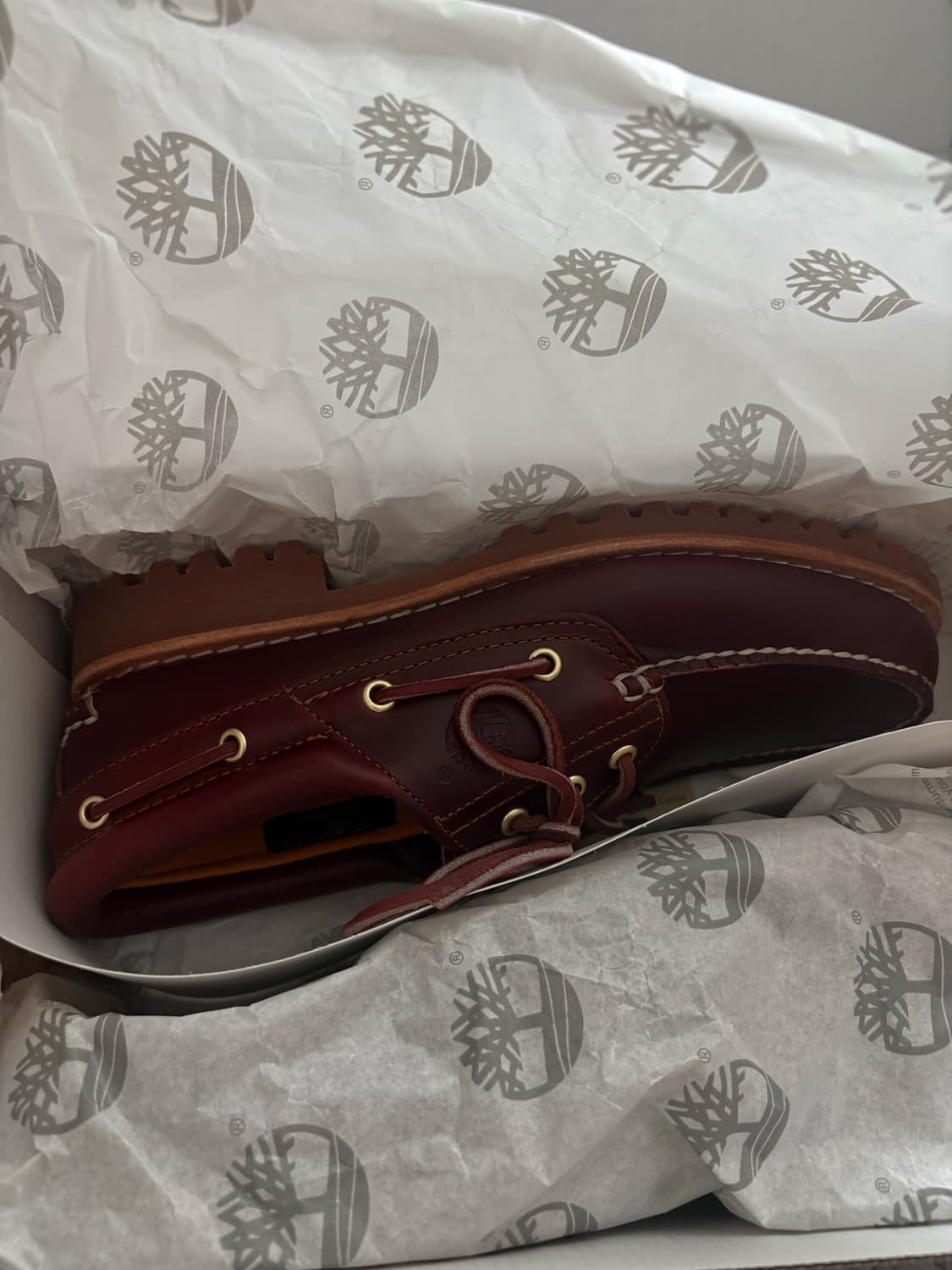 팀버랜드 클래식 3아이 보트슈즈 버건디 270 상품이미지2